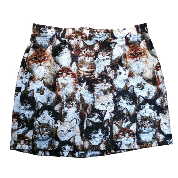 Modcloth Dresses & Skirts - Modcloth Cats Skirt Carpet Tapestry Plus Size 14